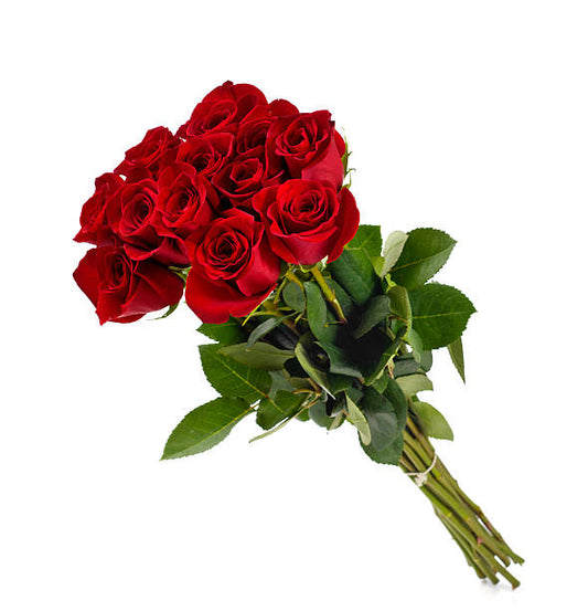 Classic Red Roses – 1 Dozen (12 Stems)